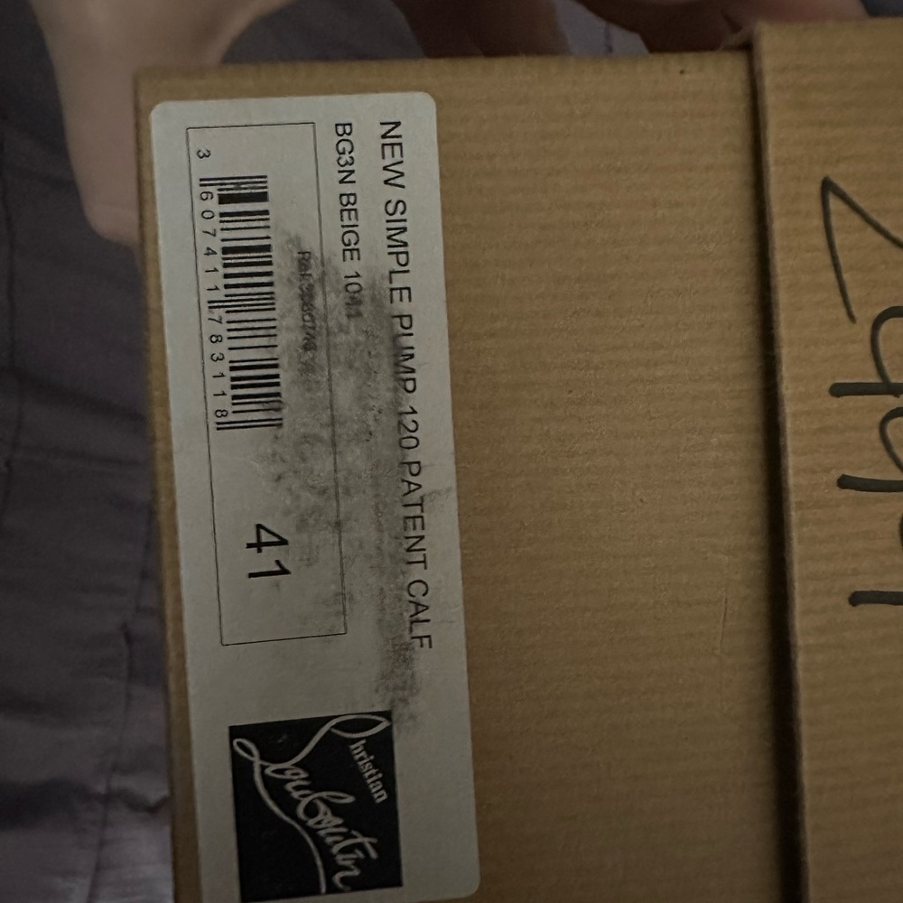 Christian Louboutin Beige simple pump 120 - Picture 2 of 7
